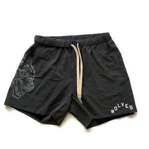 Darc Sport Gray Wolves Compression Shorts Size Medium